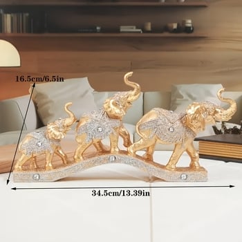 Smolna skulptura slona za stol, moderni minimalistički europski dizajn, pakirano u papirnatu kutiju