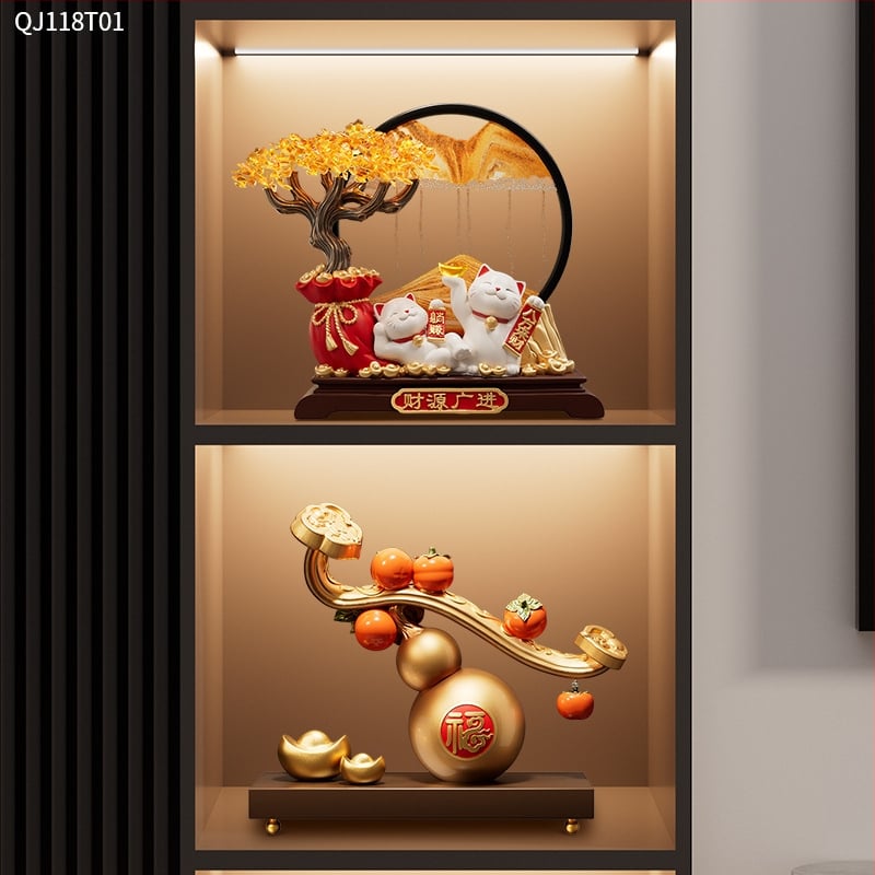 Živicová ozdoba v tvare tekvice do obývačky — štýl ľahký luxus, obchodný dar, model ltao912732657409