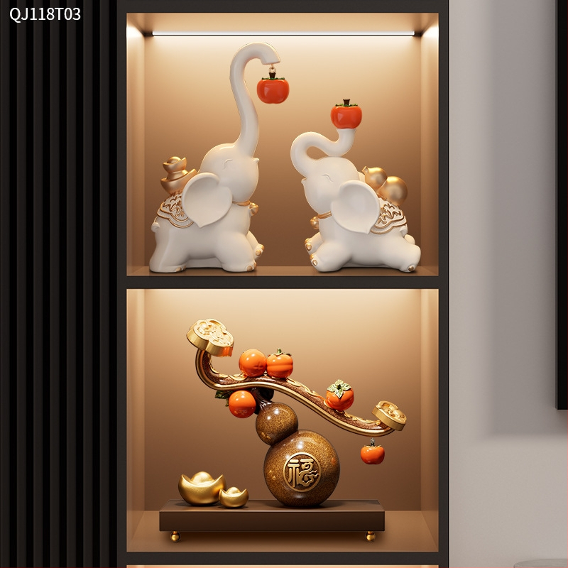 Živicová ozdoba v tvare tekvice do obývačky — štýl ľahký luxus, obchodný dar, model ltao912732657409