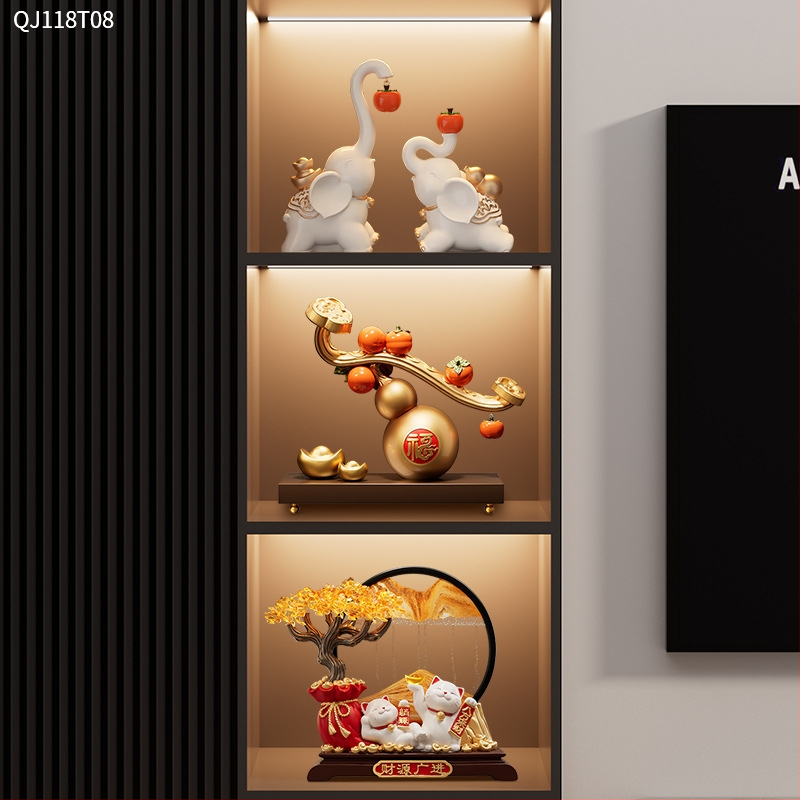 Živicová ozdoba v tvare tekvice do obývačky — štýl ľahký luxus, obchodný dar, model ltao912732657409