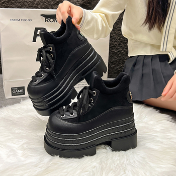 Pantofi damă din piele, mici, cu vârf rotund, partea superioară Ultra-fiber velur, toc peste 8 cm, talpă din cauciuc