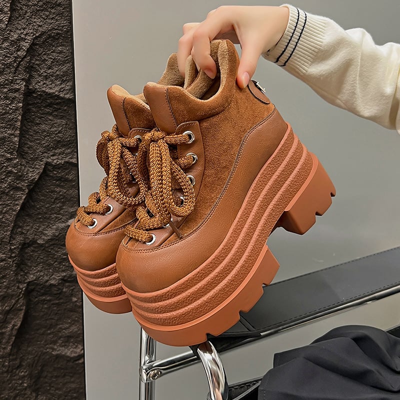 Pantofi damă din piele, mici, cu vârf rotund, partea superioară Ultra-fiber velur, toc peste 8 cm, talpă din cauciuc