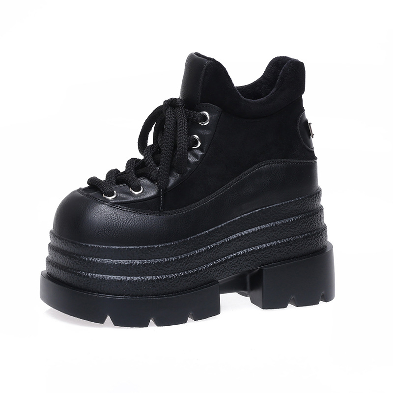 Pantofi damă din piele, mici, cu vârf rotund, partea superioară Ultra-fiber velur, toc peste 8 cm, talpă din cauciuc