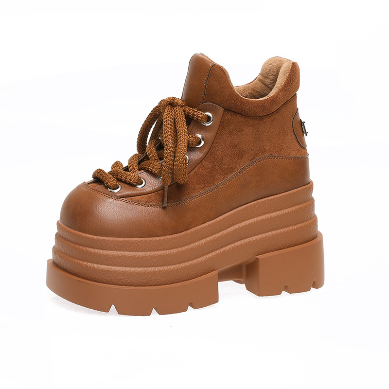 Pantofi damă din piele, mici, cu vârf rotund, partea superioară Ultra-fiber velur, toc peste 8 cm, talpă din cauciuc