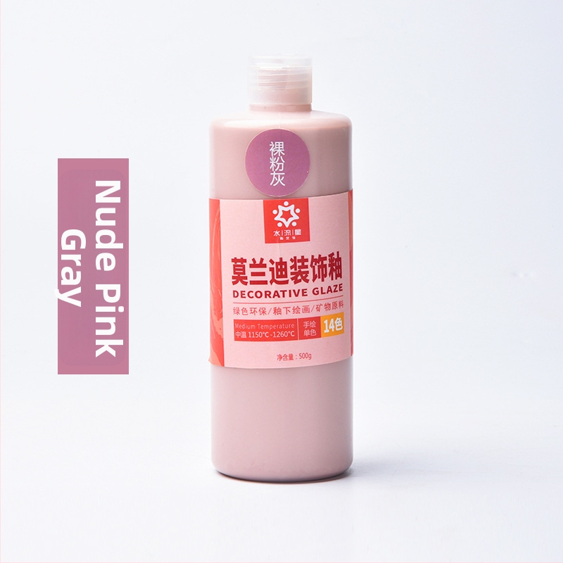 Morandi keramická glazúra — dekoratívna podglazúra na maľovanie keramiky (Značka: Water meteor ceramic; Materiál: Kvapalina; Účel: Farbenie; IP: Nie)