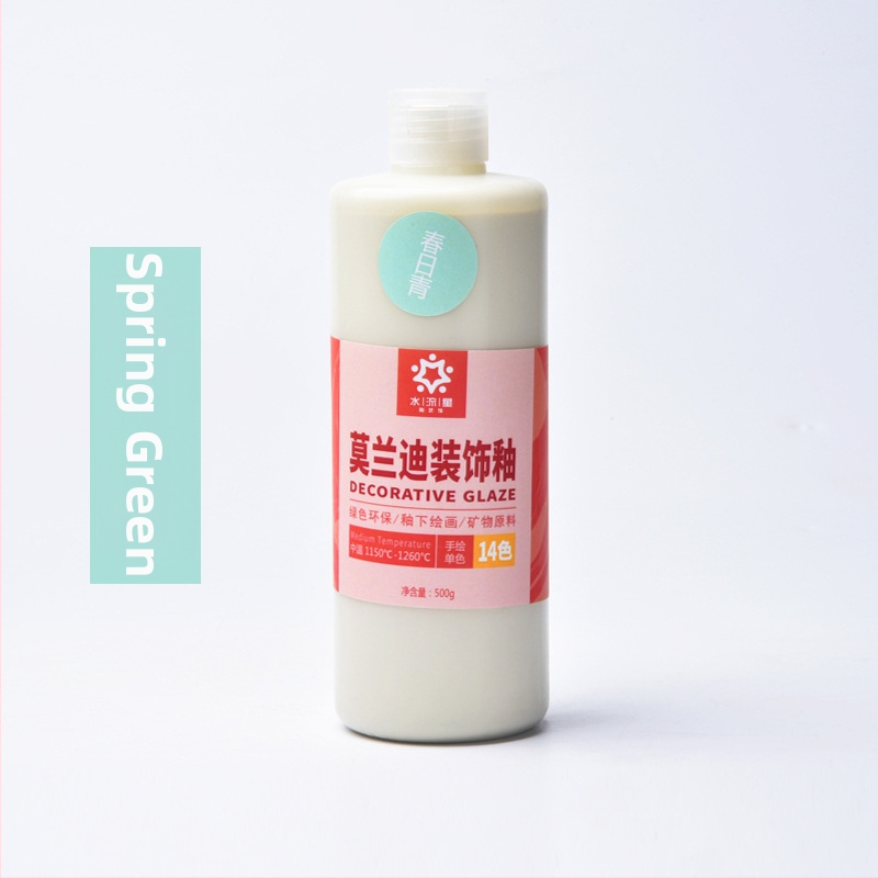 Morandi keramická glazúra — dekoratívna podglazúra na maľovanie keramiky (Značka: Water meteor ceramic; Materiál: Kvapalina; Účel: Farbenie; IP: Nie)