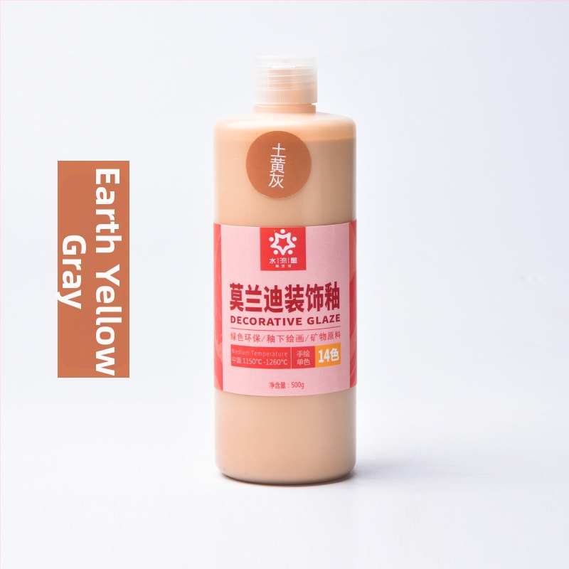 Morandi keramická glazúra — dekoratívna podglazúra na maľovanie keramiky (Značka: Water meteor ceramic; Materiál: Kvapalina; Účel: Farbenie; IP: Nie)