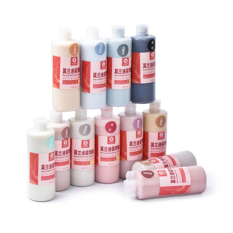 Morandi keramická glazúra — dekoratívna podglazúra na maľovanie keramiky (Značka: Water meteor ceramic; Materiál: Kvapalina; Účel: Farbenie; IP: Nie)