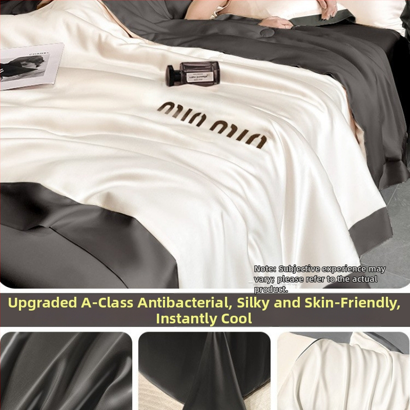 Prikrývka z bavlny pre všetky ročné obdobia, výplň zo sójových vlákien, twill tkanina, veľmi ľahká do 0,5 kg, pratiteľná v práčke