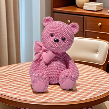 Soška z živice, ručne maľovaná, svetlý luxusný štýl, séria korálikov, prispôsobiteľná