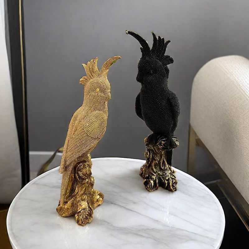 Soška z živice, ručne maľovaná, svetlý luxusný štýl, séria korálikov, prispôsobiteľná