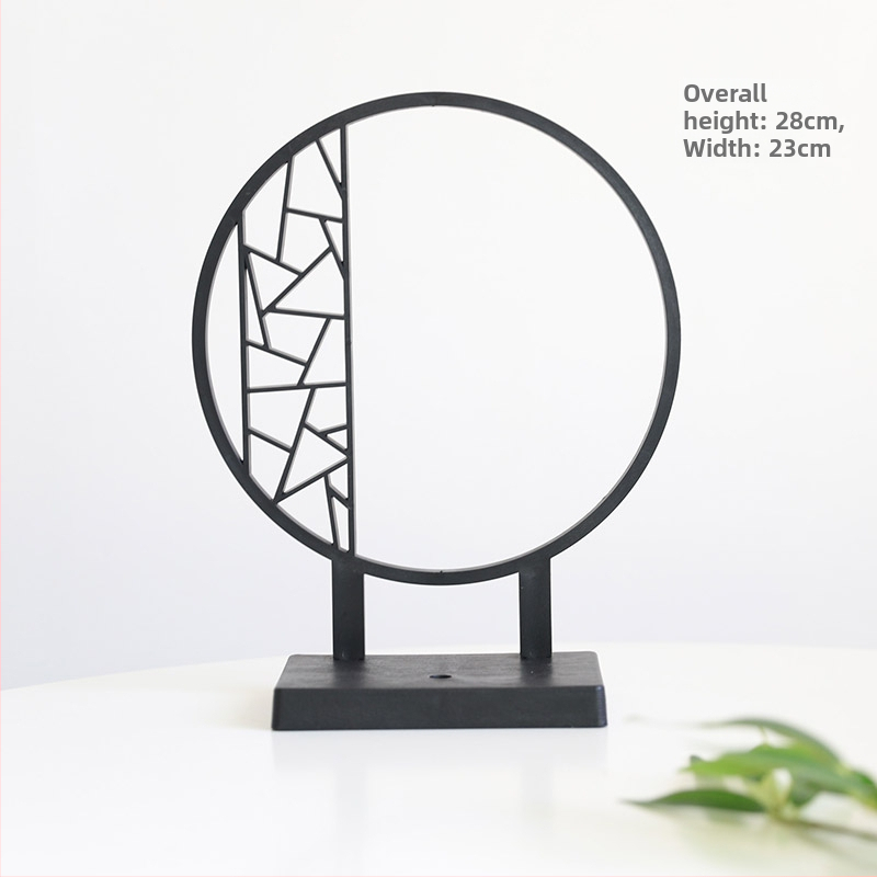 Rozdeľovač stola v čínskom štýle s bambusovými listami a motívmi Zen kvetov, polobloková obrazovka (Nie je dovezený; Nie je dar; Bez IP povolenia)