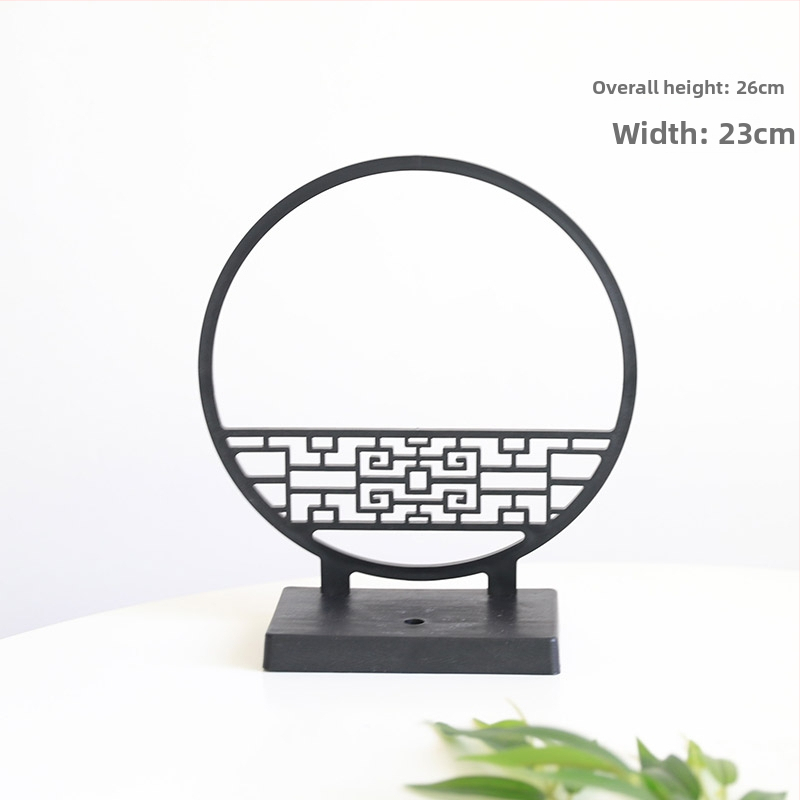 Rozdeľovač stola v čínskom štýle s bambusovými listami a motívmi Zen kvetov, polobloková obrazovka (Nie je dovezený; Nie je dar; Bez IP povolenia)