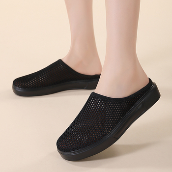 Női szabadidős hálós cipő Flyknit felsővel, kerek orr, alacsony felső rész, MD talp
