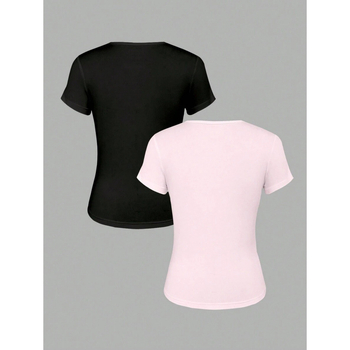Unisex majica s logom, Slim fit, 3/4 rukav, vlakna mliječnog proteina
