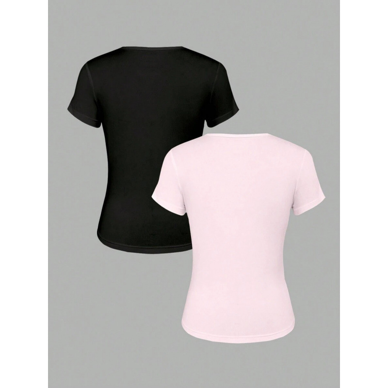 Unisex majica s logom, Slim fit, 3/4 rukav, vlakna mliječnog proteina