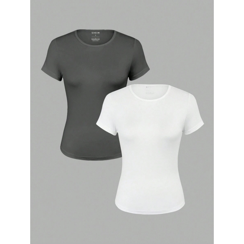 Unisex majica s logom, Slim fit, 3/4 rukav, vlakna mliječnog proteina