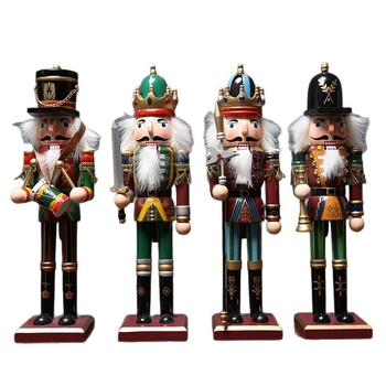 Drevená figúrka Nutcracker – Britský vojak, európsky štýl, čiastočne ručne vyrábaná, dizajn postavy