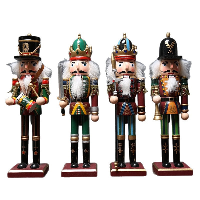 Drevená figúrka Nutcracker – Britský vojak, európsky štýl, čiastočne ručne vyrábaná, dizajn postavy