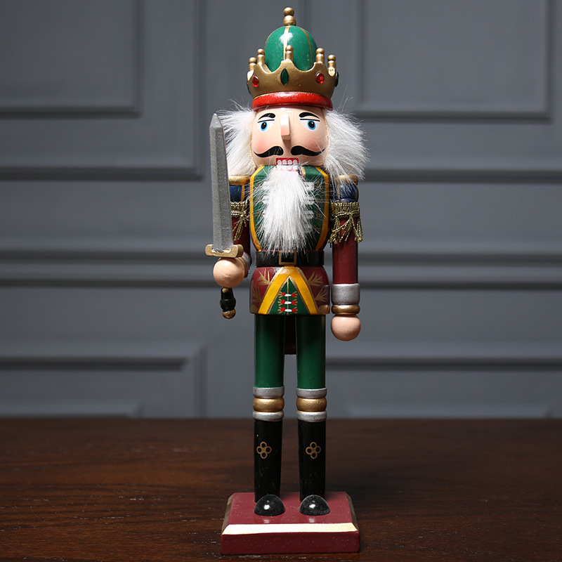 Drevená figúrka Nutcracker – Britský vojak, európsky štýl, čiastočne ručne vyrábaná, dizajn postavy