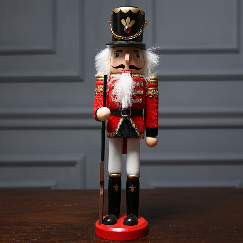 Drevená figúrka Nutcracker – Britský vojak, európsky štýl, čiastočne ručne vyrábaná, dizajn postavy