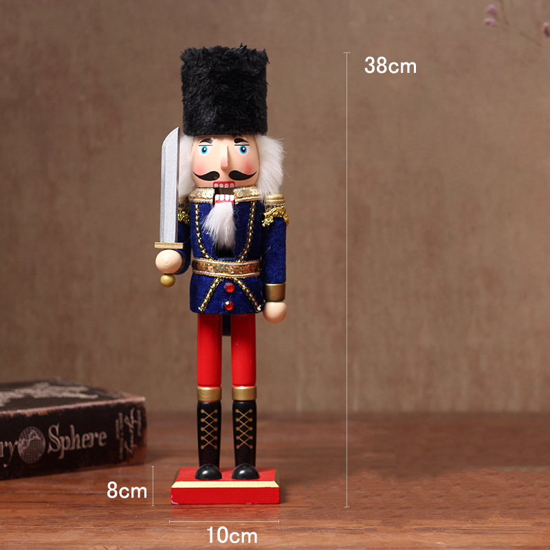 Drevená figúrka Nutcracker – Britský vojak, európsky štýl, čiastočne ručne vyrábaná, dizajn postavy