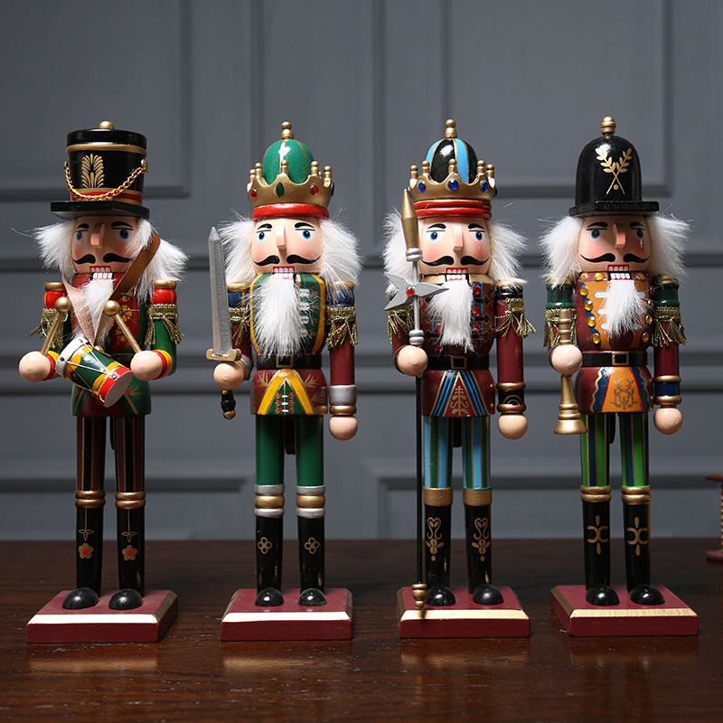 Drevená figúrka Nutcracker – Britský vojak, európsky štýl, čiastočne ručne vyrábaná, dizajn postavy