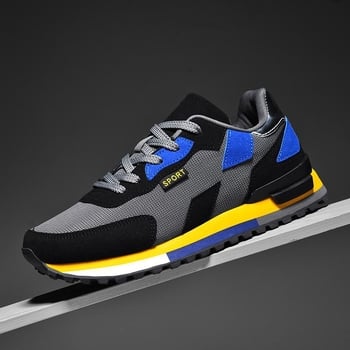 Férfi Boat Shoes hálós felsőrész, fűzős zárás, kerek orr, alacsony szármagasság, habtalp