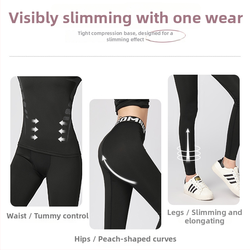 Ženský rýchloschnúci termo-kompresný základný diel s fleecovou podšívkou pre lyžovanie, jogu a fitness