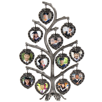 Kovový rám na fotografie v tvare stromu, moderný dizajn s elektrolytickou povrchovou úpravou, kreatívny rám, možnosť vlastných fotografií a darčekovej krabičky