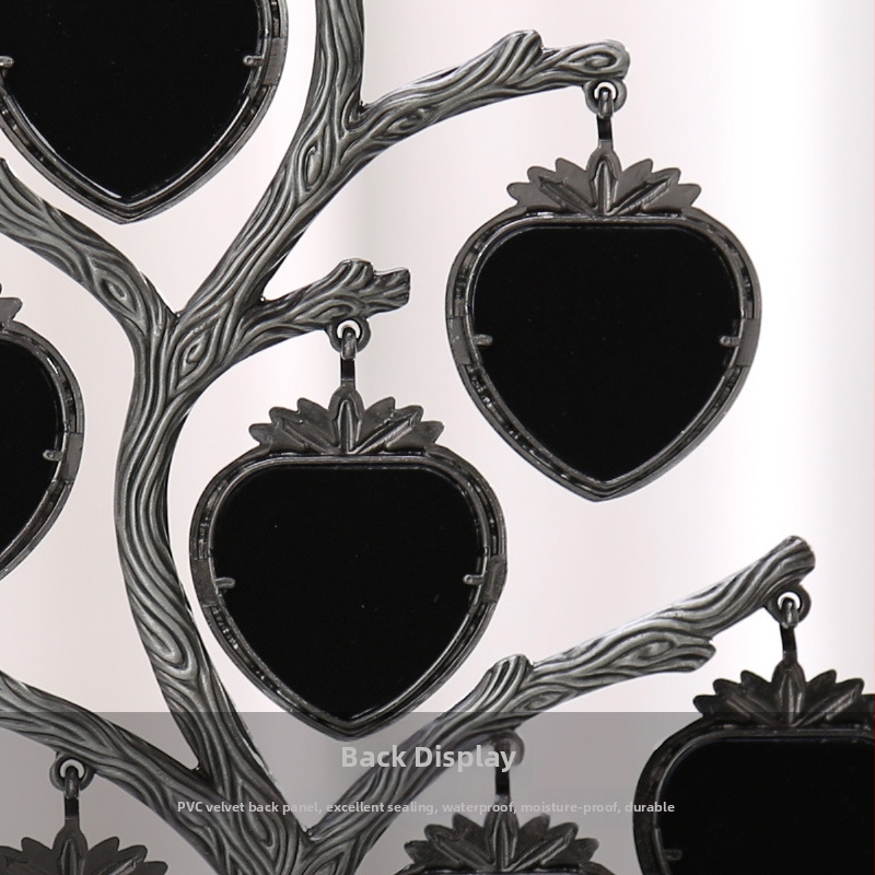 Metāla fotogrāfiju rāmis koka formā, mūsdienīgs elektroplatinga dizains, rāmja kreatīvs raksturs, pielāgotas fotogrāfijas un dāvanu kastīte