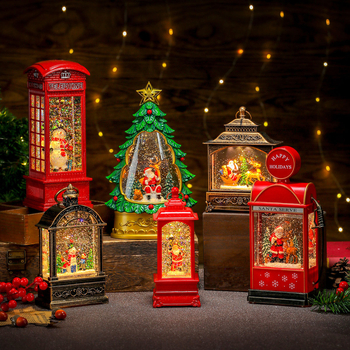 Plastikust jõulude muusika- ja valgusornament; stiilid: Korea versioon, Hiina stiil, klassikaline; sobib jõuludeks