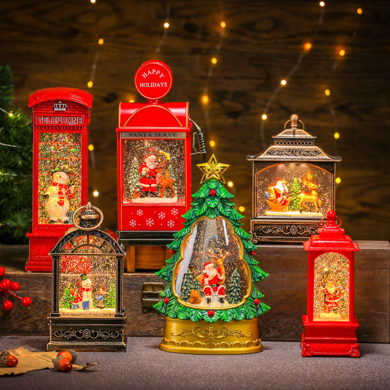 Plastikust jõulude muusika- ja valgusornament; stiilid: Korea versioon, Hiina stiil, klassikaline; sobib jõuludeks