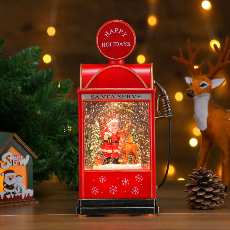 Plastikust jõulude muusika- ja valgusornament; stiilid: Korea versioon, Hiina stiil, klassikaline; sobib jõuludeks