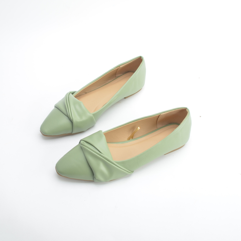 Női lapos cipő - kerek orr, PU felsőrész, slip-on, alacsony sarka 1-3 cm, TPR talp