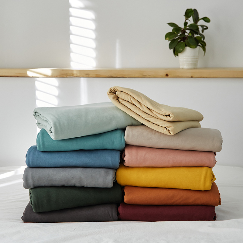 Калъф за завивка в японски стил от памук, плетен памук, реактивно боядисан памук, минималистично спално бельо