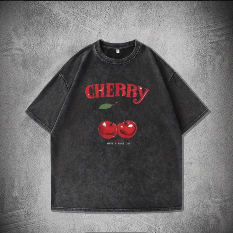 Ženski T-shirt s američkim retro stilom, labav kroj, kratki rukavi, 95% pamuk, 3D uzorak