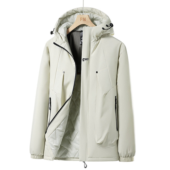 Jakna s grafenskim grijanjem, zimska, debela, otporna na vjetar i vodu, kapuljača sa zatvaračem