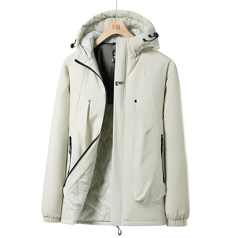 Jakna s grafenskim grijanjem, zimska, debela, otporna na vjetar i vodu, kapuljača sa zatvaračem