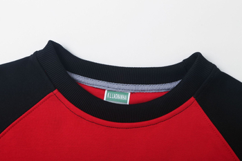 Bavlnená mikina s okrúhlym výstrihom, dlhé rukávy, voľný strih, potlač loga