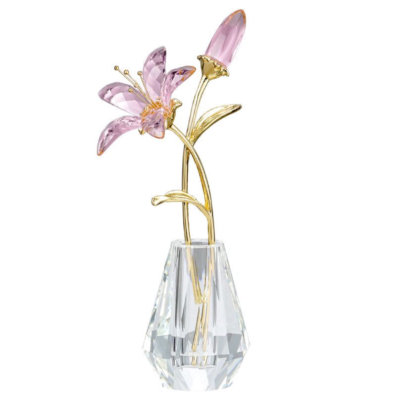 Rózsakvarc kristályklaszter, modern minimalist stílusban, ajándékdobozos csomagolásban, ideális esküvők, születésnapok, új otthonok és diplomaosztók számára