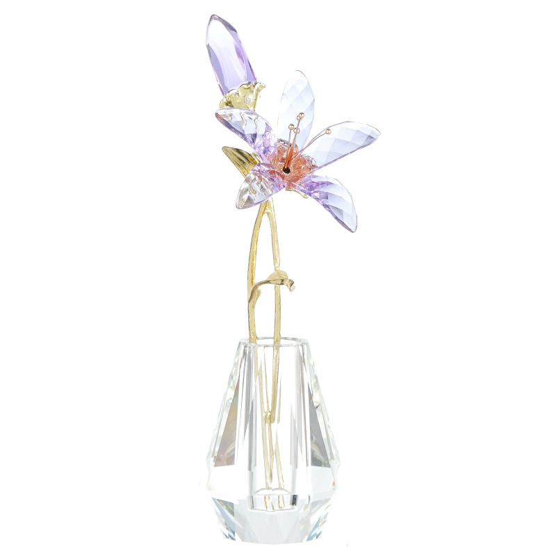 Rózsakvarc kristályklaszter, modern minimalist stílusban, ajándékdobozos csomagolásban, ideális esküvők, születésnapok, új otthonok és diplomaosztók számára