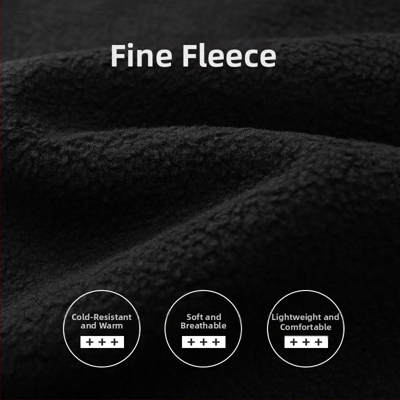 Pánske nohavice s fleecovou podšívkou na zimu, rovný strih, stredný pás, športový/základný štýl, slim-fit