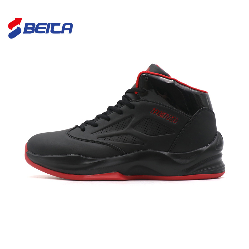 Баскетболни обувки с дишаща мрежеста горна част, резинова подметка, антихлъзгаща подметка, амортизираща технология, средно високи