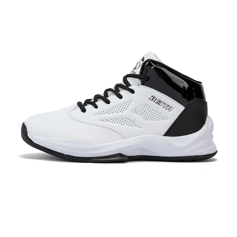 Баскетболни обувки с дишаща мрежеста горна част, резинова подметка, антихлъзгаща подметка, амортизираща технология, средно високи