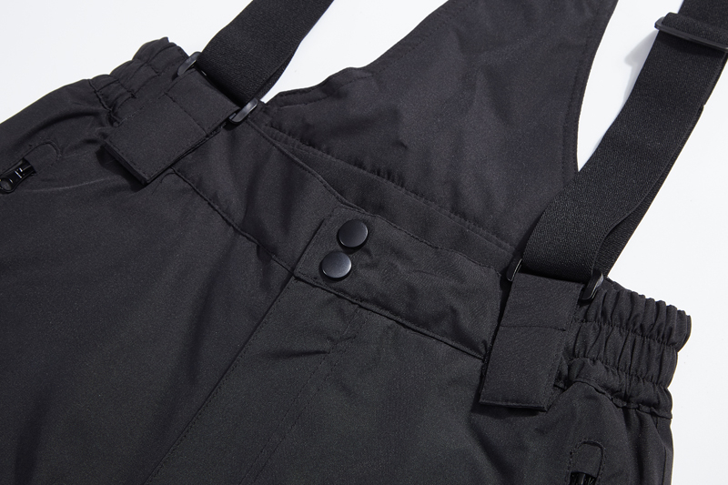 Ски панталони с презрамки за мъже и жени, водоустойчиви, Gore-Tex плат, 92% памук / 8% полиестер, пълнител памук