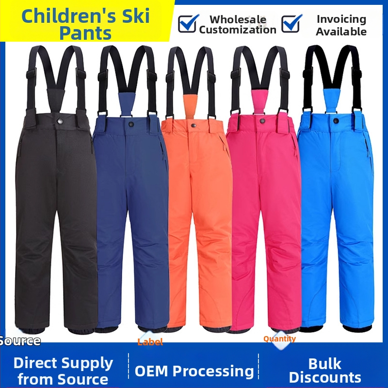 Detské lyžiarske nohavice, unisex, nepremokavé a teplé, 3-vrstvový Tata Temparon materiál, 11000 odolnosť voči vode, model 6611