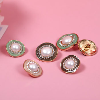 Кардиган топ с декоративни метални перлени копчета, закопчаване с копчета; материал: сплав; подходящ за палта, пуловери и ветровки; марка: Chunsen