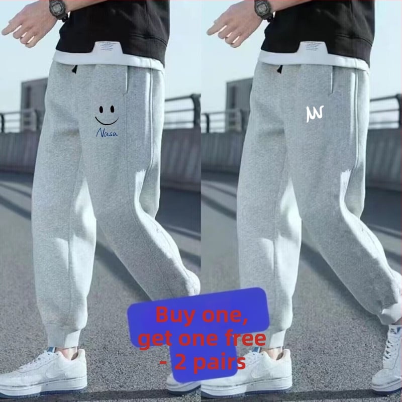 Pánske voľnočasové tepláky, minimalistický strih, jeseň 2024, polyester, mikroelasticita, bežná hrúbka