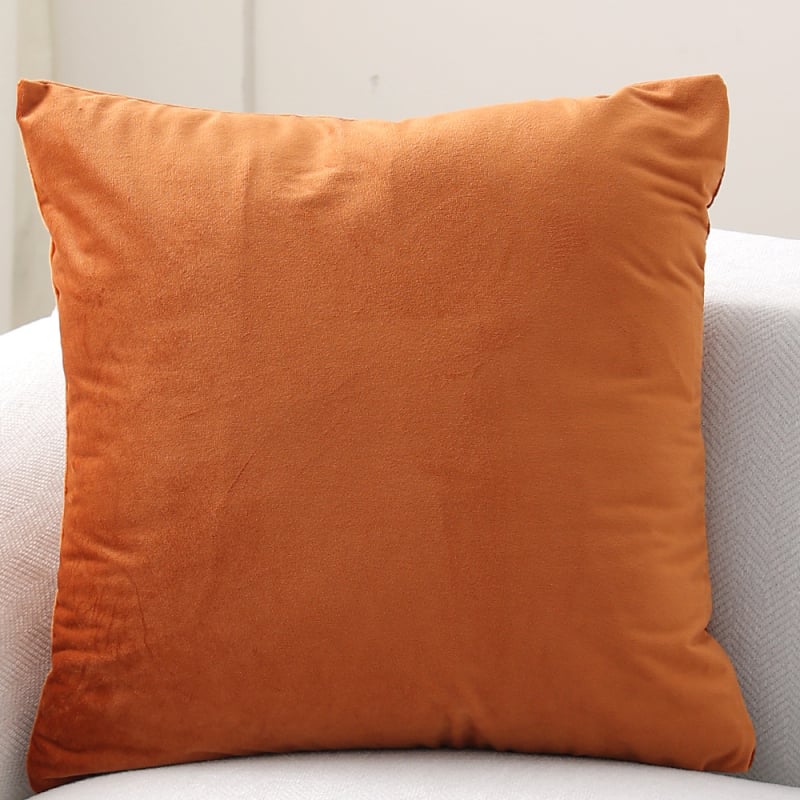 Калъф за възглавница (без вътрешност) - квадратен Dutch Velvet, едноцветен, лек луксозен стил, за хол